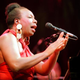 Nina Simone in concert at the Olympia music hall in Paris in October 1991.
BERTRAND GUAY/AFP/Getty Images